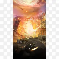 枪战战争背景