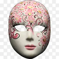 狂欢节花纹面具