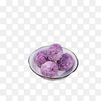 紫薯球；糯米紫薯球