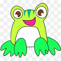 可爱绿色青蛙