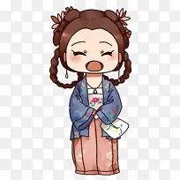 中国风复古风古风汉服女性角色