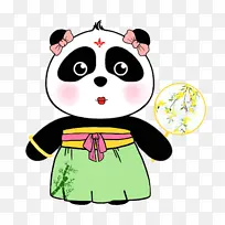 插画熊猫IP形象