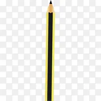 黑黄条纹卡通橡皮铅笔