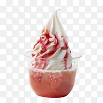 草莓圣代冰淇淋