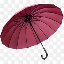 一把深红色雨伞