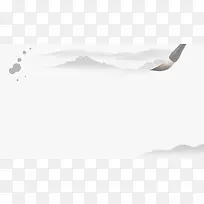 水墨山峰毛笔背景图