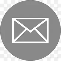 邮件图标素材灰色圆形