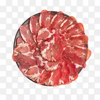 一盘火锅牛肉