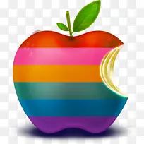 苹果彩色图标 立体图标
