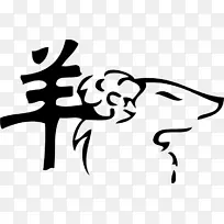 羊生肖 文字 艺术 字