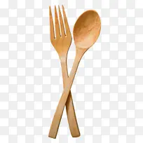 木勺子和木叉子