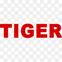 红色英文标志虎