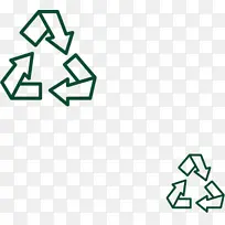回收的绿色标志