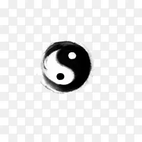 水墨太极八卦图案