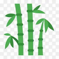 卡通竹子植物矢量图1