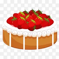 卡通草莓味蛋糕