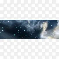 唯美星空淘宝海报背景