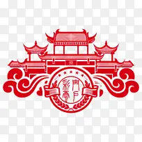 中国古建筑，传统，剪纸，中国红