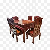 古典红木家具餐台