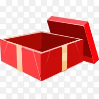 红色的空盒子