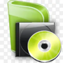 绿色光碟文件夹