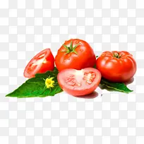 健康饮食西红柿绿叶
