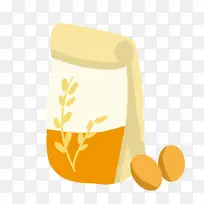 卡通小麦粉矢量图下载