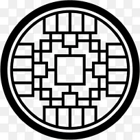 矢量窗花边框素材5