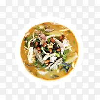 鸡汤麻辣粉美食