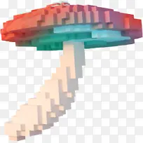 像素渐变蘑菇3D蒸汽波