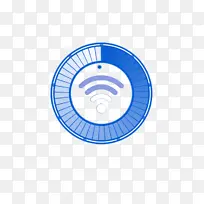 wifi圈圆颜色蓝色