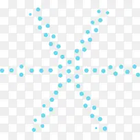 蓝色米字型圆形点状排列图