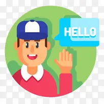 彩色元素系列hello