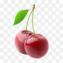 红色水嫩的樱桃水果