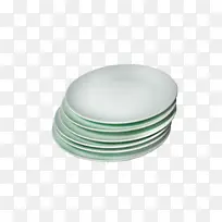 盘子青花瓷一盘绿色盘子