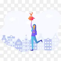 女人小猪楼房存钱罐