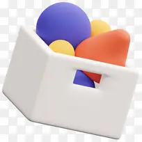 卡通 插画 3D 形状