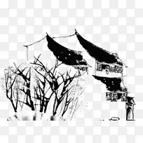 中国风很好看的风景农村小