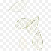 镂空免抠树叶花纹底纹