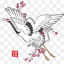 国潮仙鹤古风元素