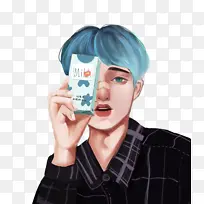 牛奶男孩的自拍