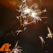 火光四射的烟花