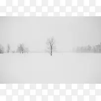 雪景 雪山 雪地 白色