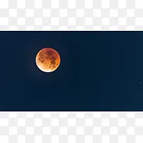 满月夜空星星背景图挂画