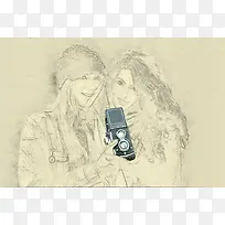插画素描素材
