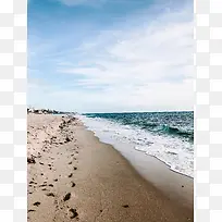 唯美的海滩背景