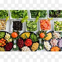 蔬菜水果拼盘平铺图