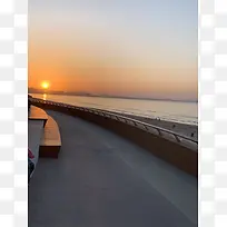 海边夕阳美景图