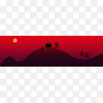 黄昏夕阳下的美好