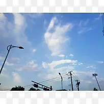 晴天天空背景素材